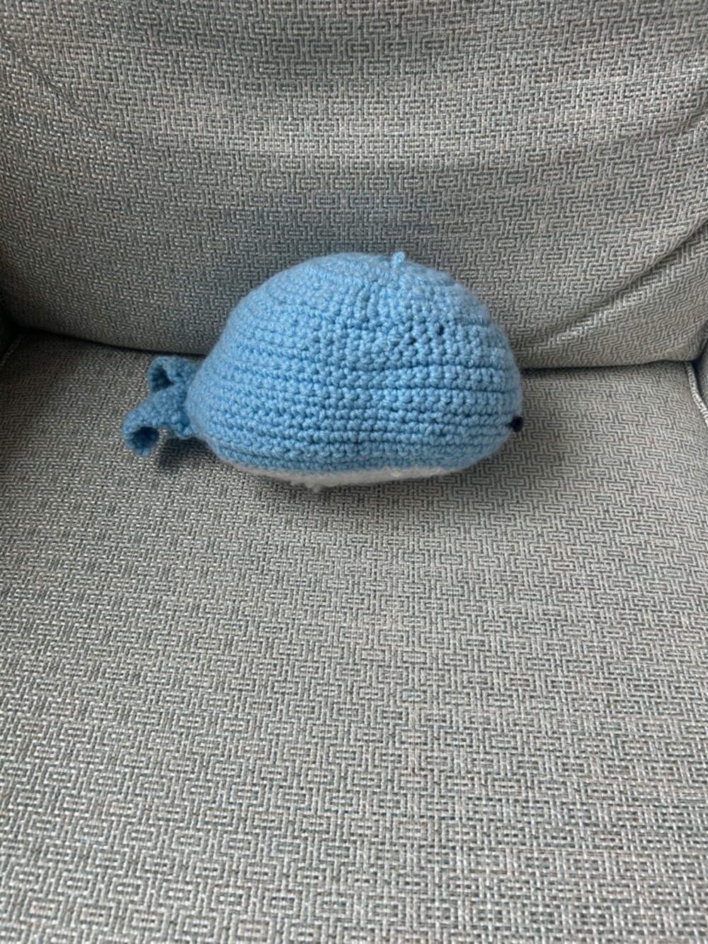 Handmade Light Blue Crochet Whale Plush - Kids Accessory